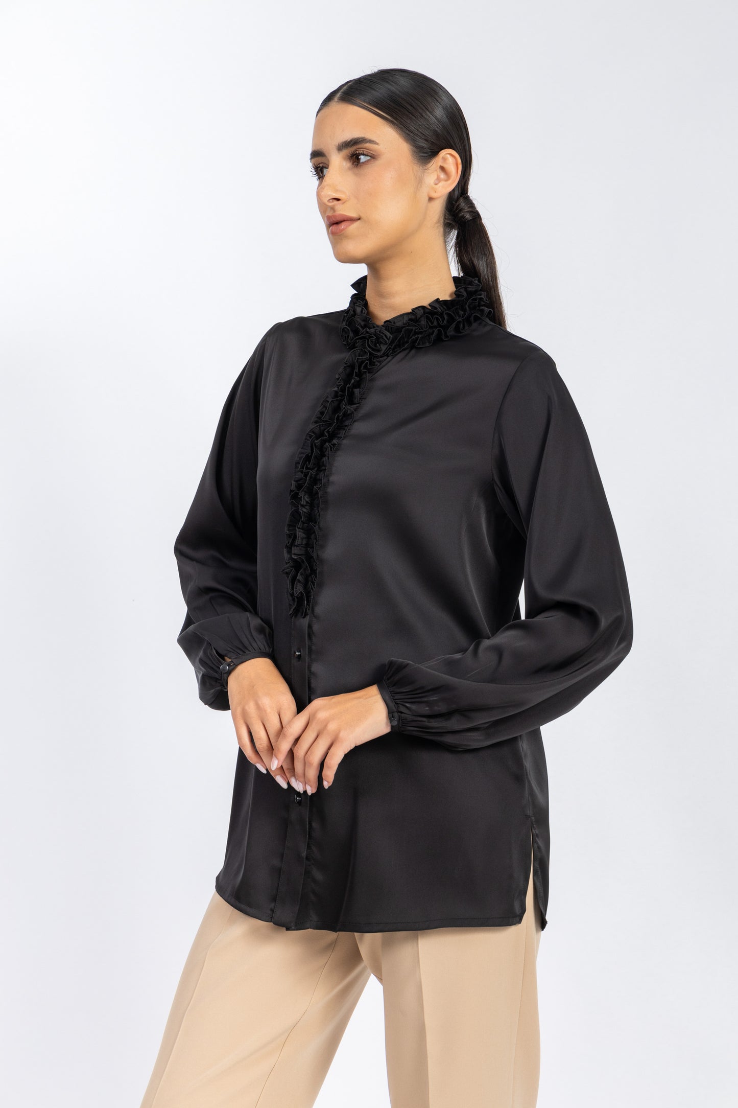 satin shirt