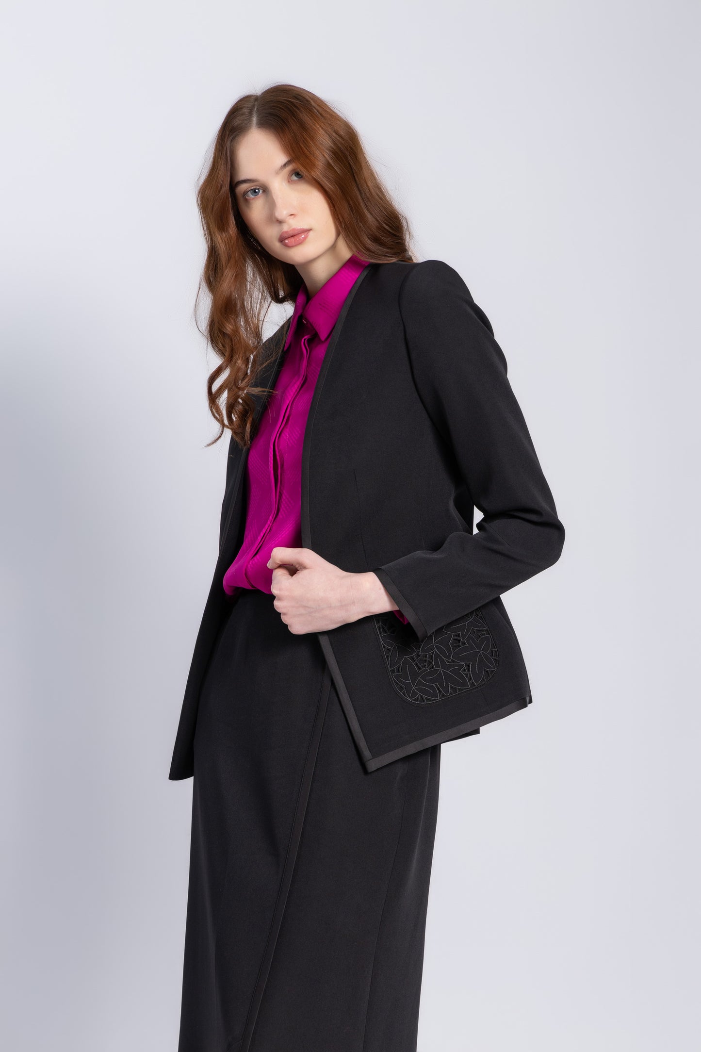 crepe jacket