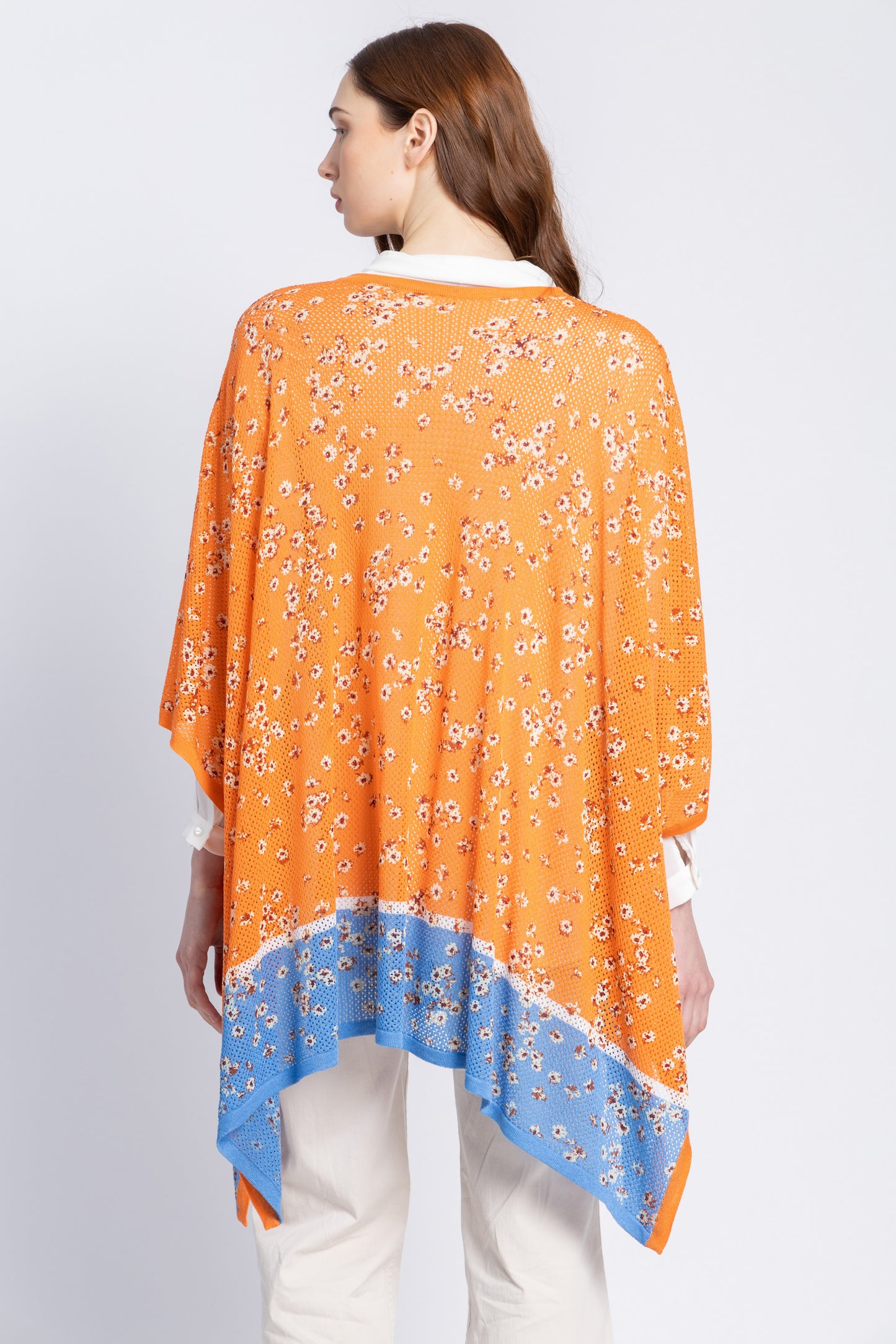 one size knitwear poncho