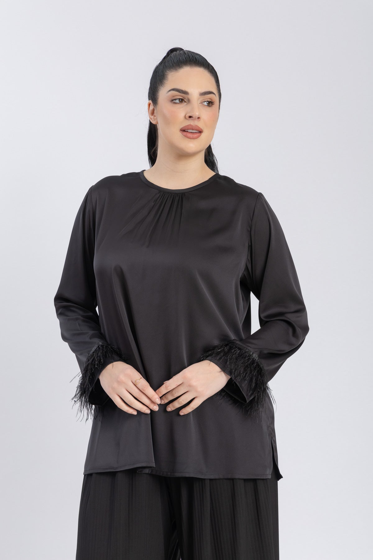 satin blouse