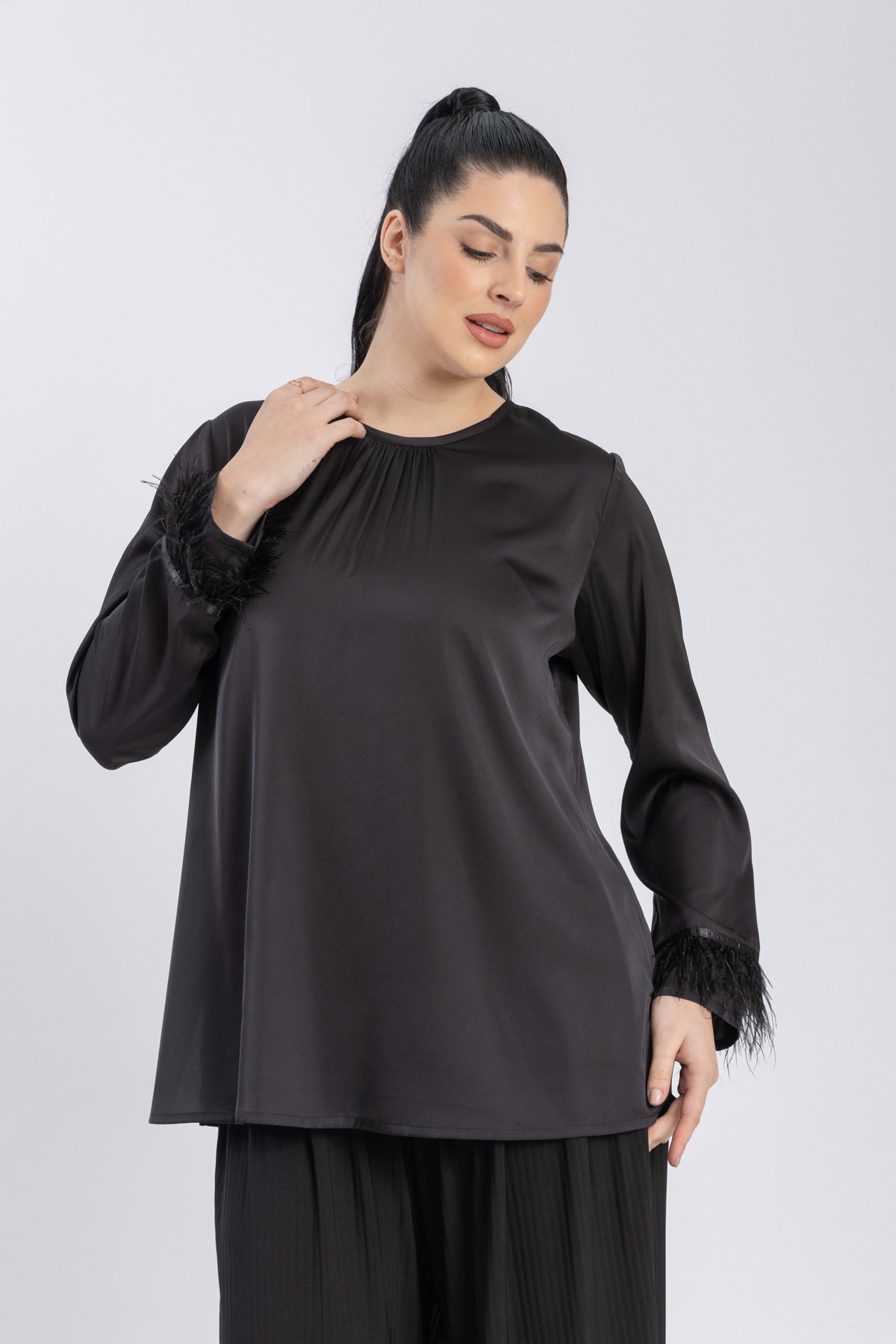 satin blouse