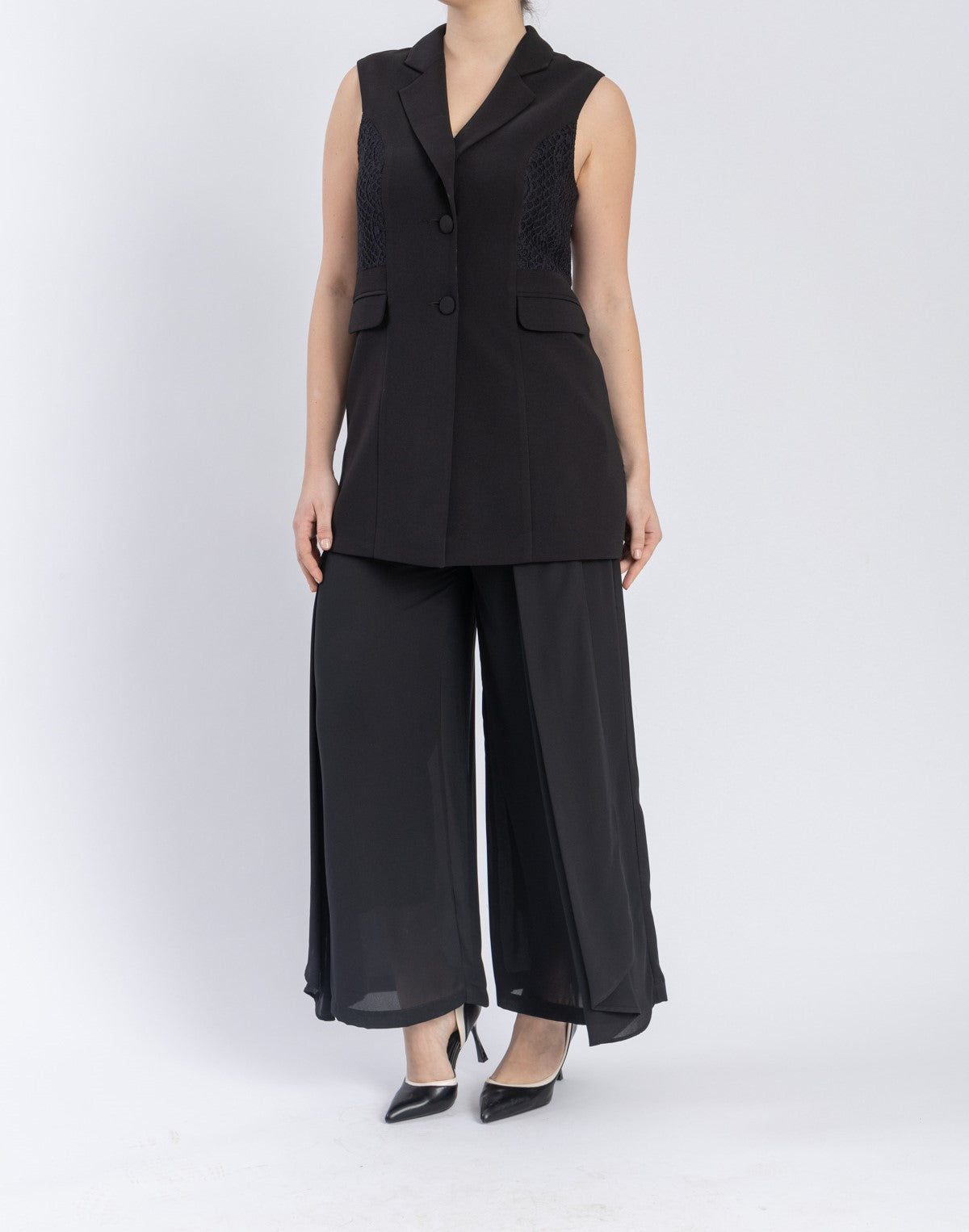 crepe vest