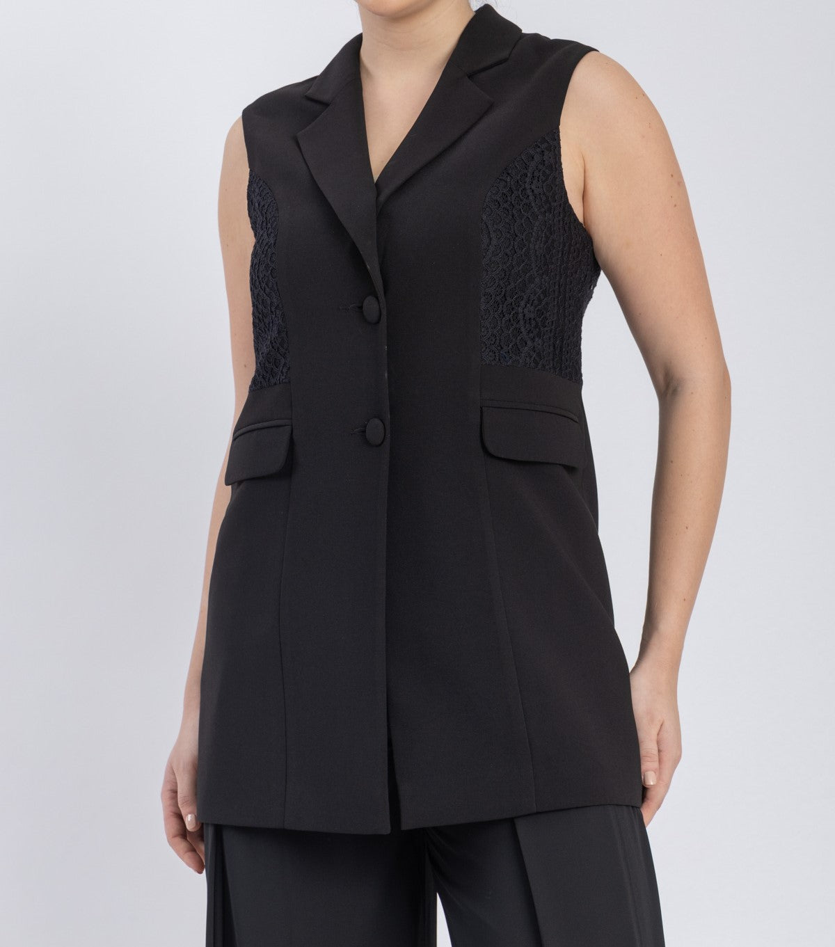 crepe vest