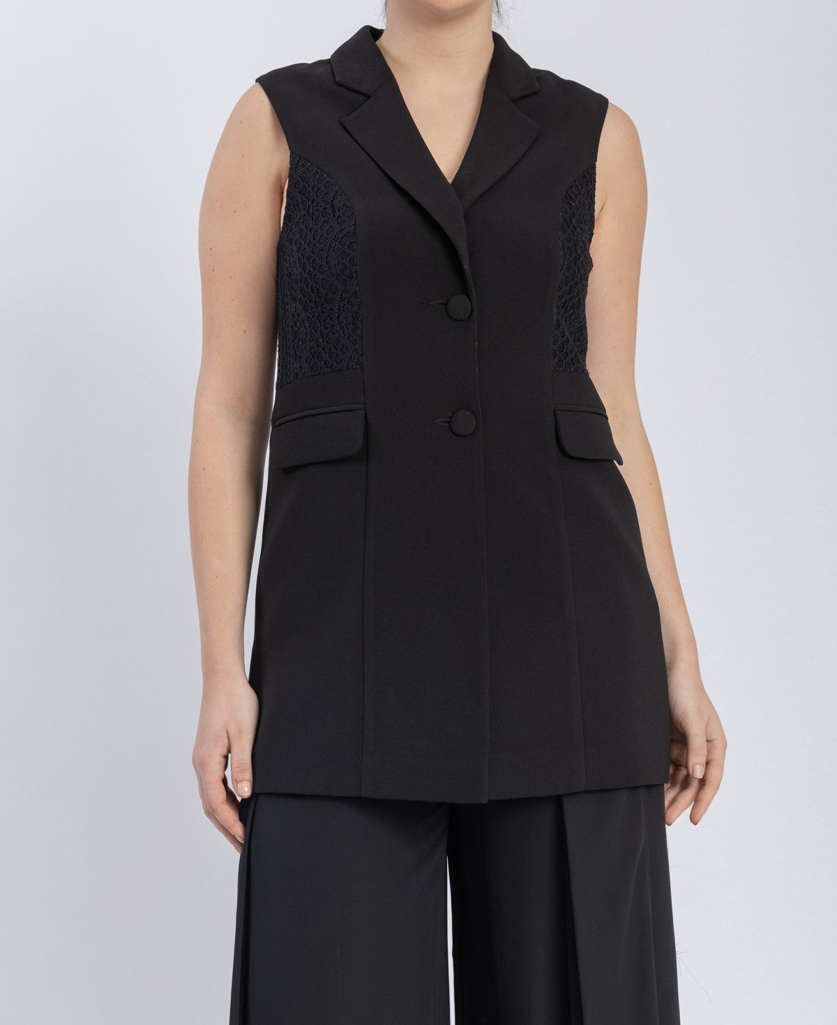 crepe vest