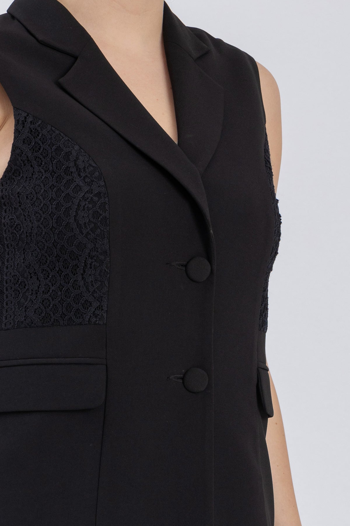 crepe vest