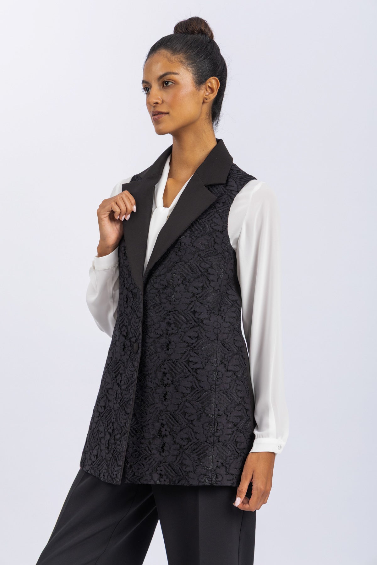 crepe vest