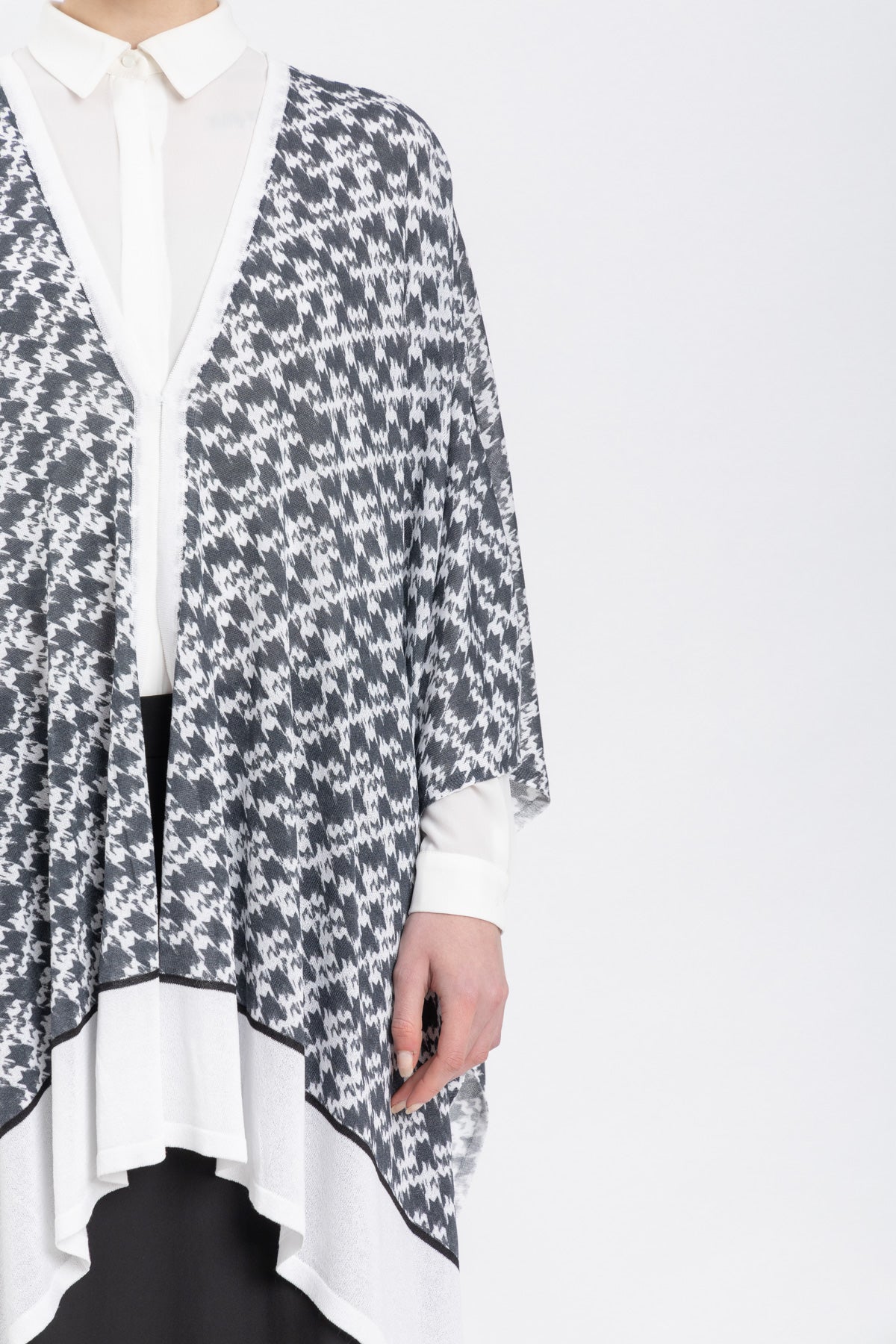 knitwear poncho