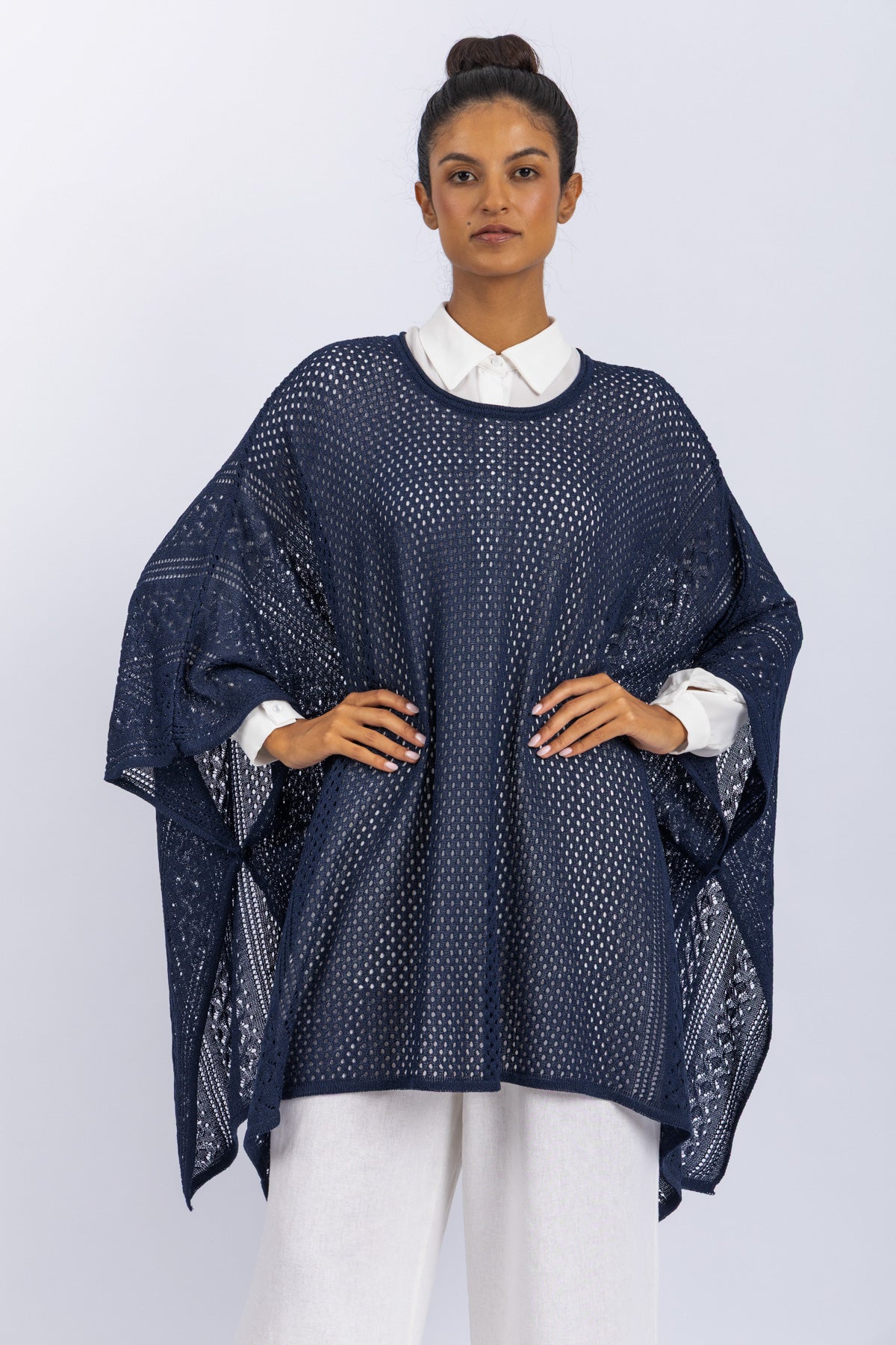 knitwear poncho