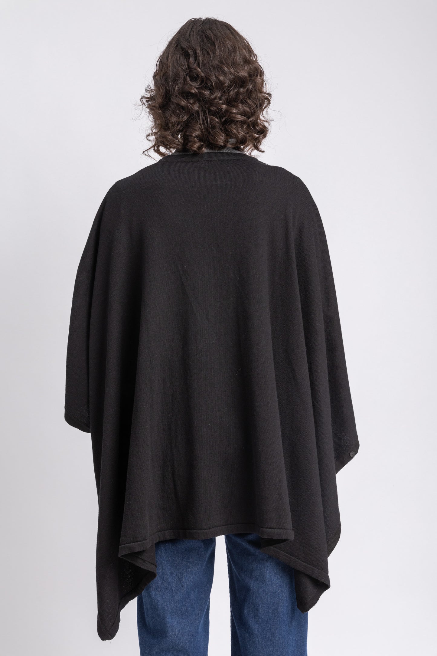 one size knitwear poncho