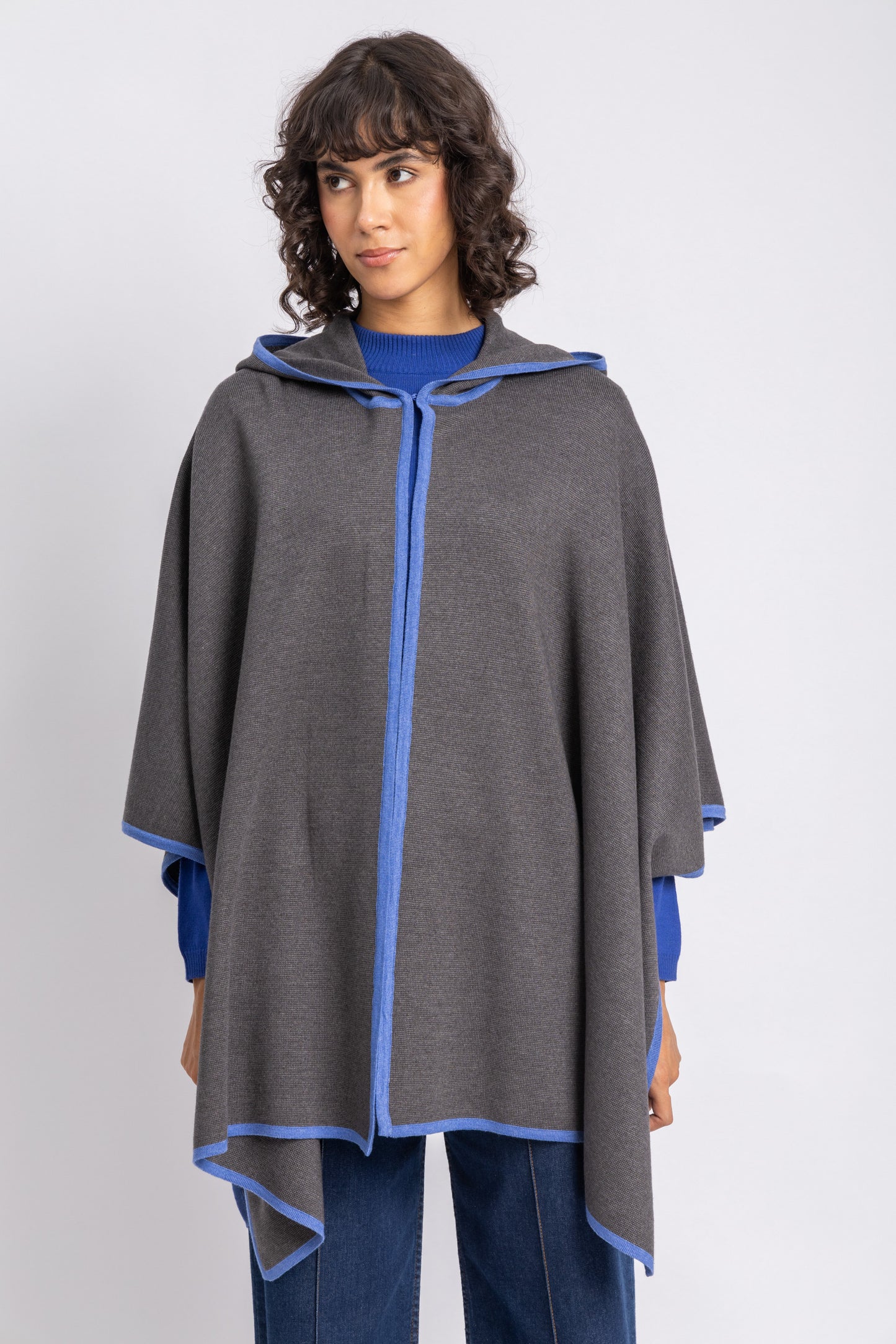 one size knitwear poncho