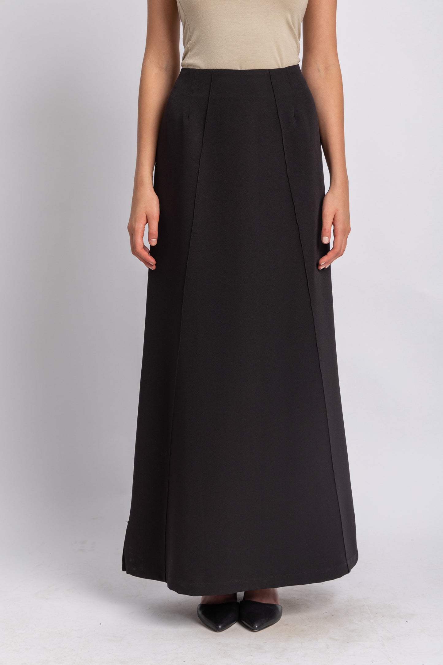 crepe skirt