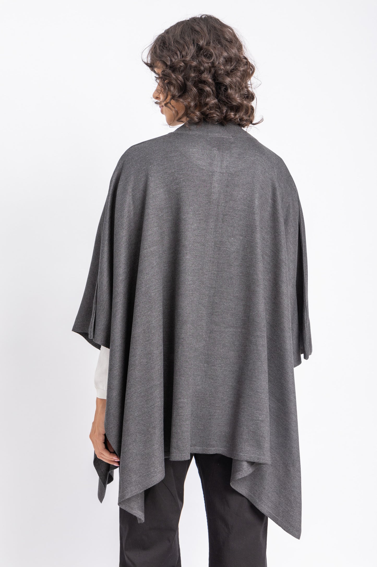 one size knitwear poncho