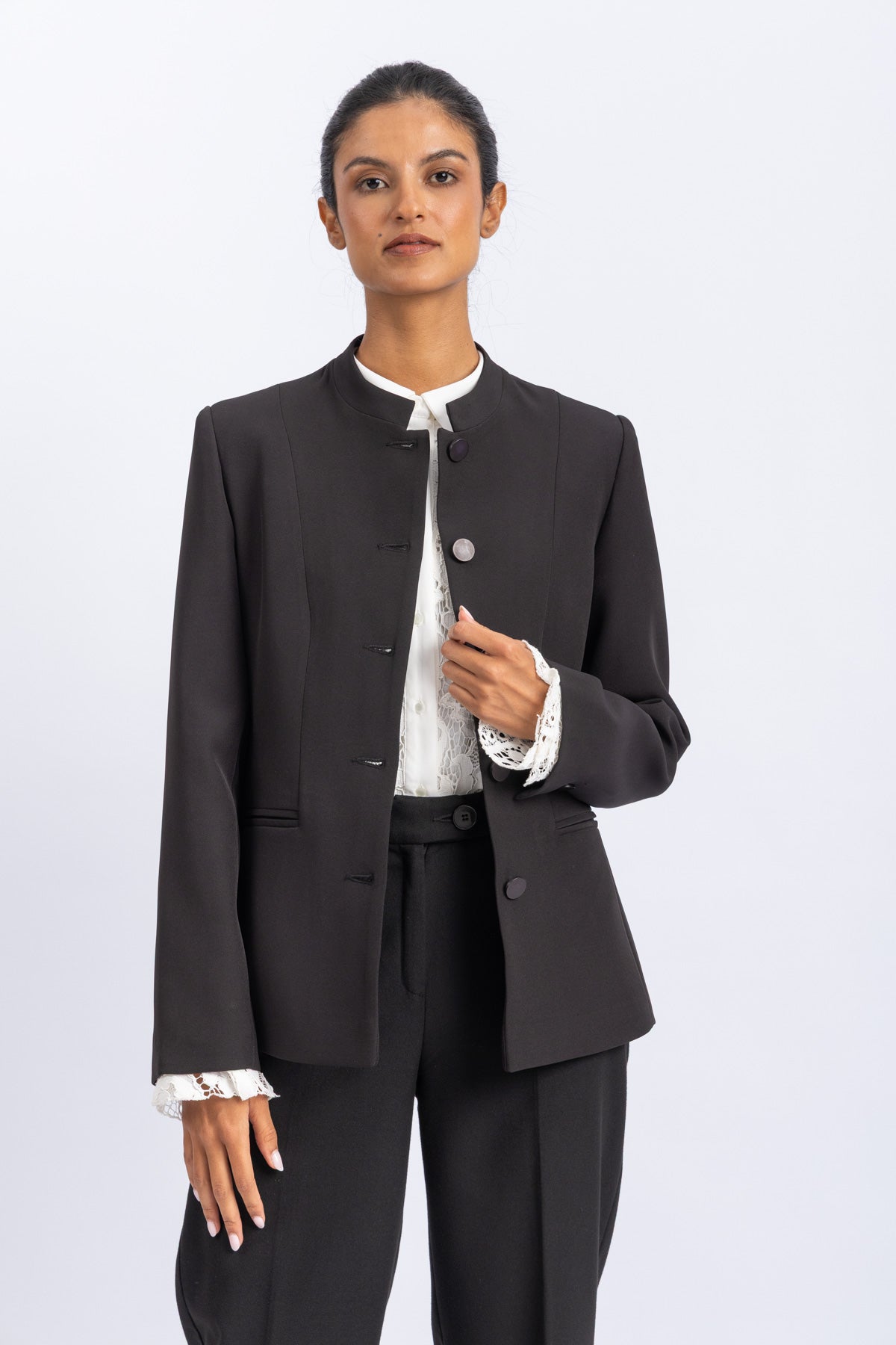 crepe jacket