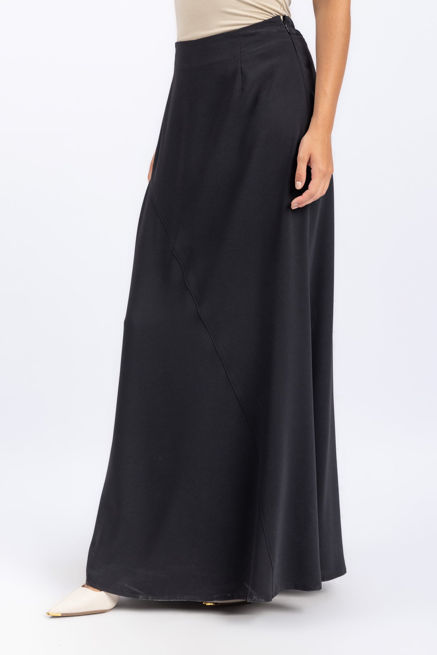 crepe skirt