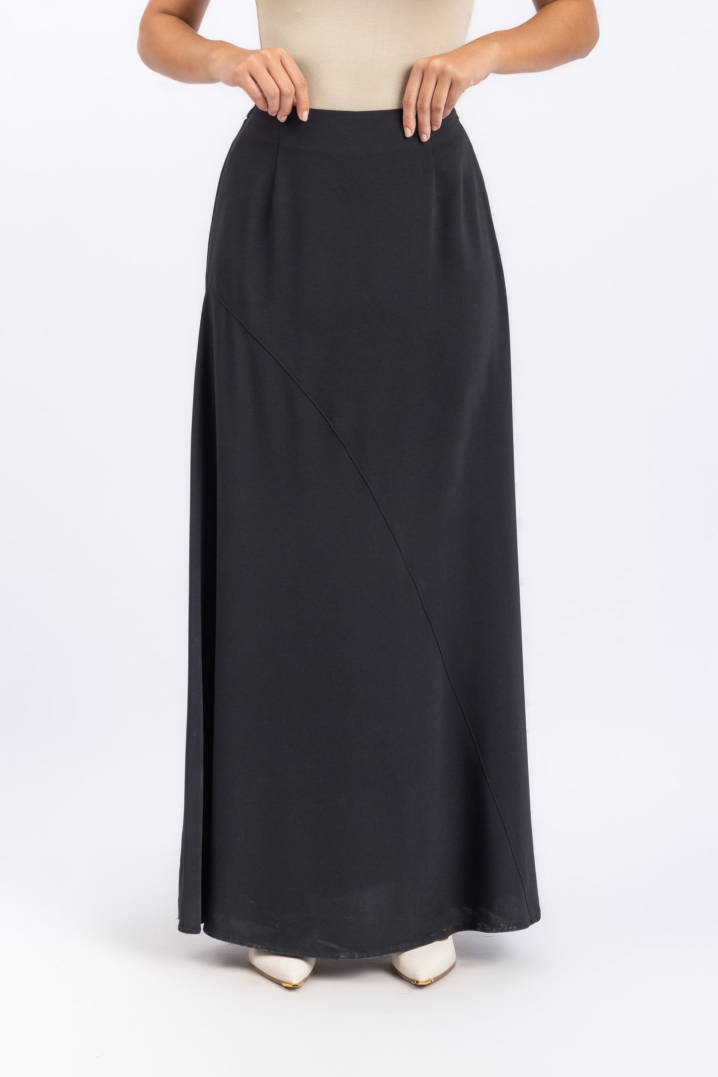 crepe skirt