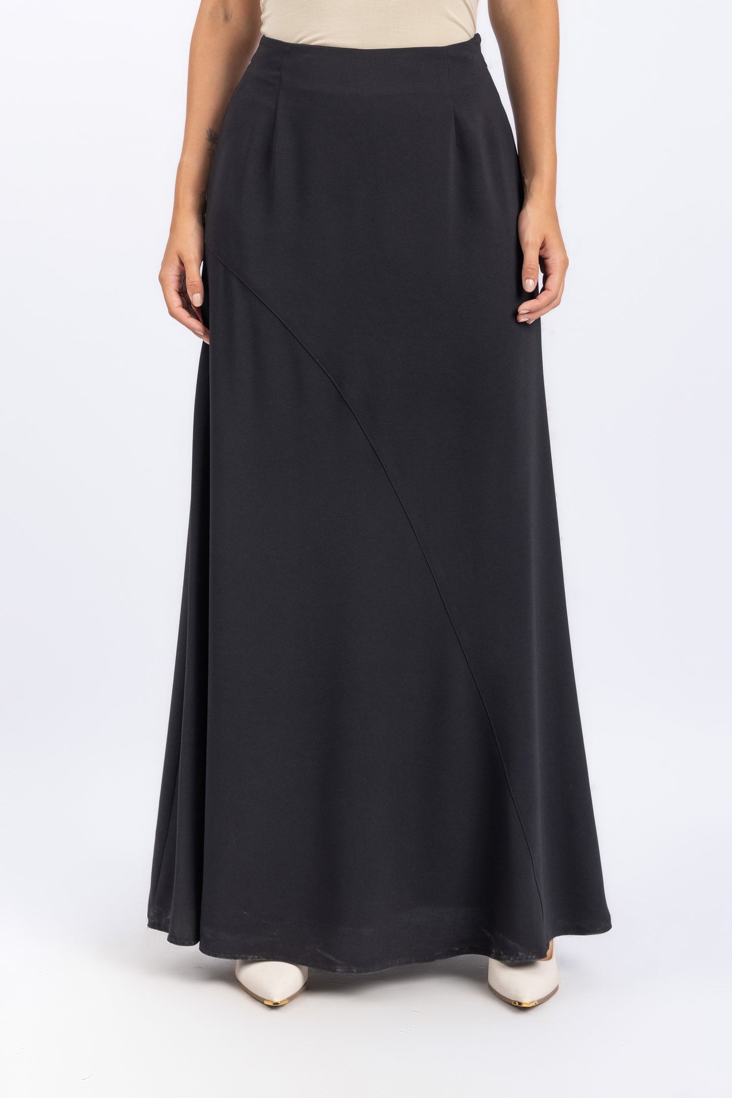 crepe skirt