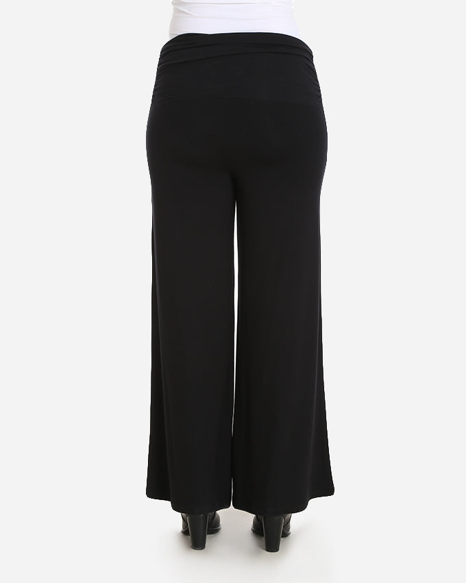 Black Loose Fit Flowy Pants