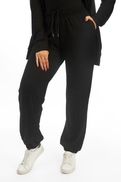 Black Basic Harem Pants