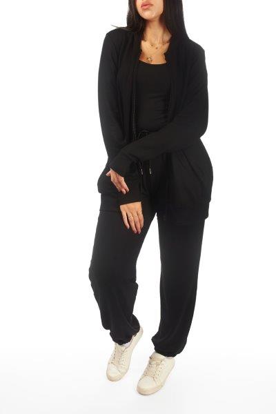 Black Basic Harem Pants