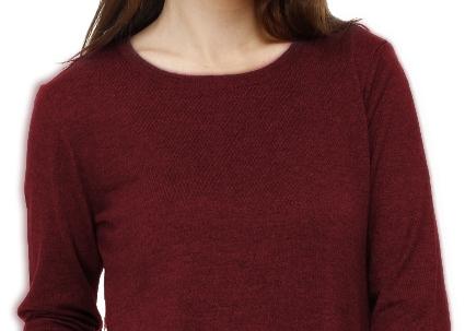 Long Cotton Knitwear Round Neck Basic Blouse With Several Colors