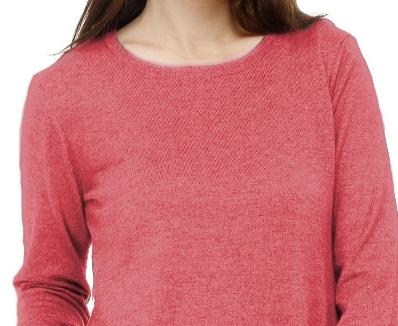 Long Cotton Knitwear Round Neck Basic Blouse With Several Colors