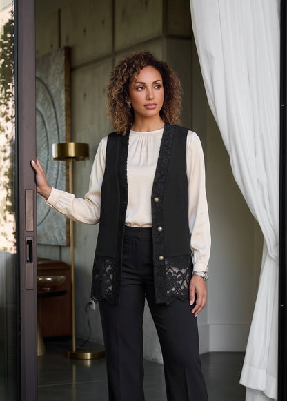 crepe vest