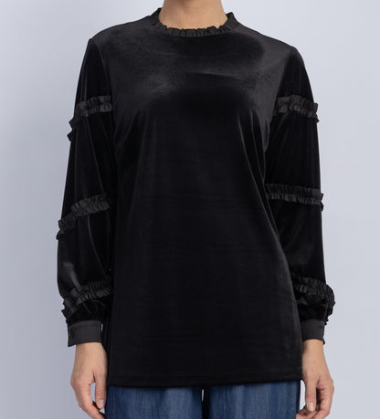 velvet blouse