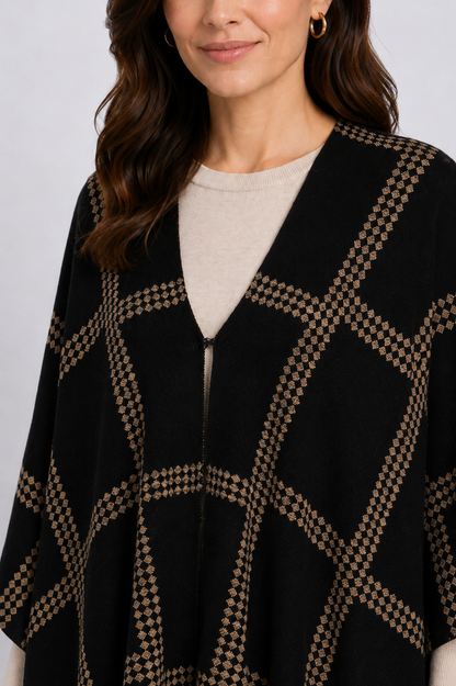 knitwear poncho