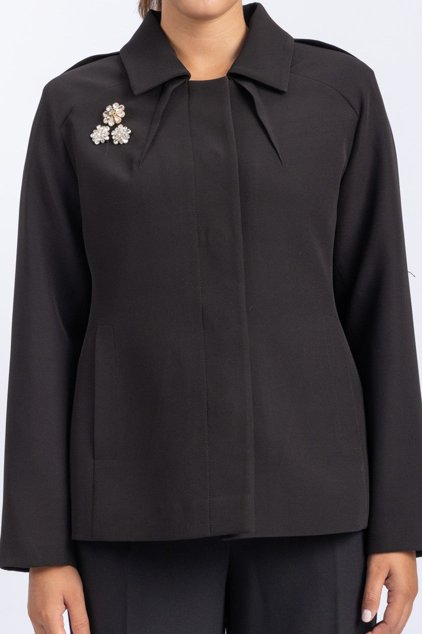 crepe jacket
