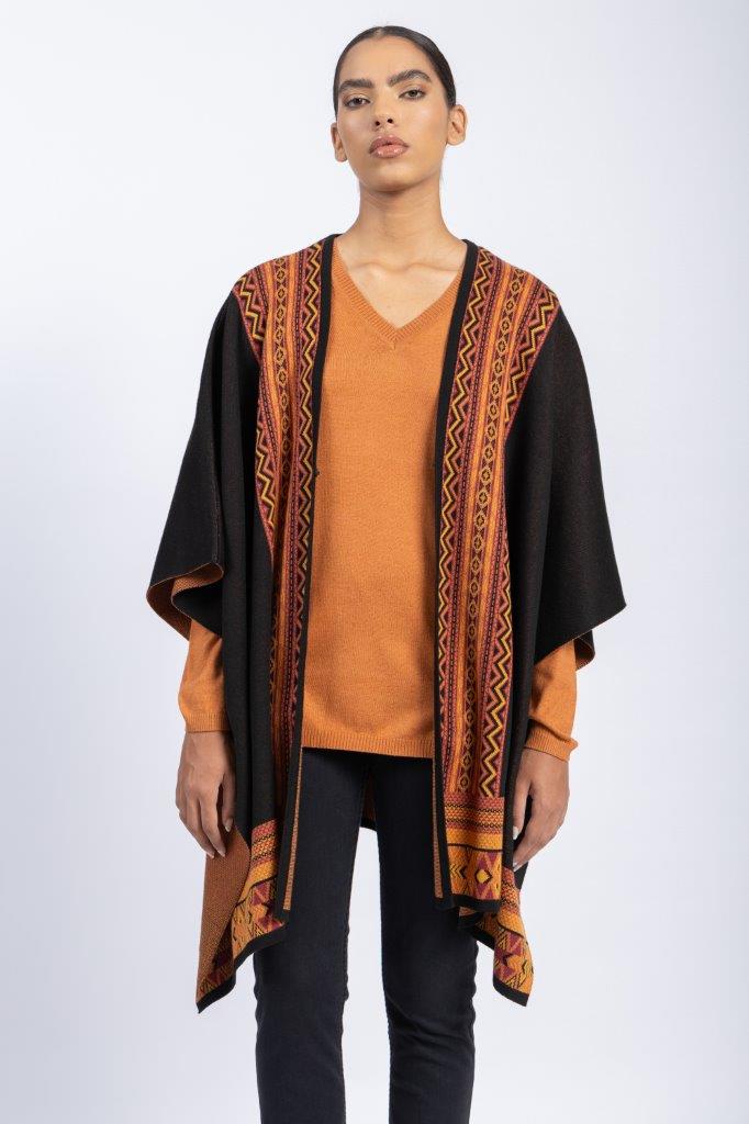 ONE SIZE KNITWEAR PONCHO