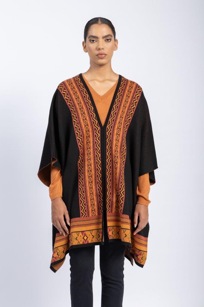 ONE SIZE KNITWEAR PONCHO