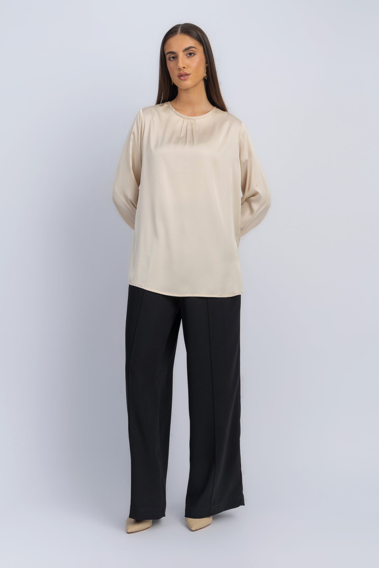 satin blouse