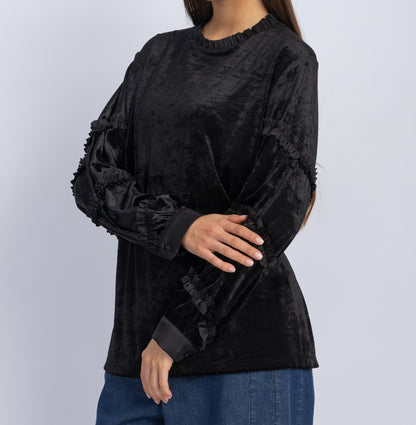 velvet blouse