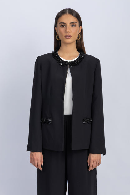 crepe jacket