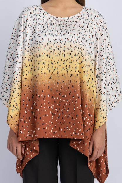 satin poncho