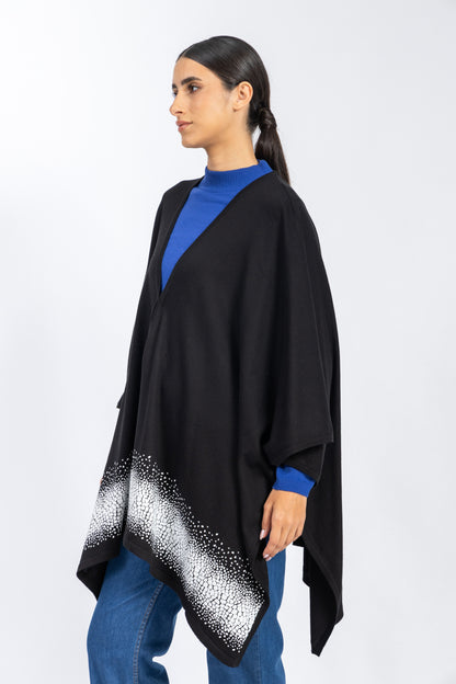 one size knitwear poncho