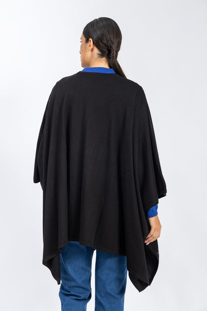 one size knitwear poncho