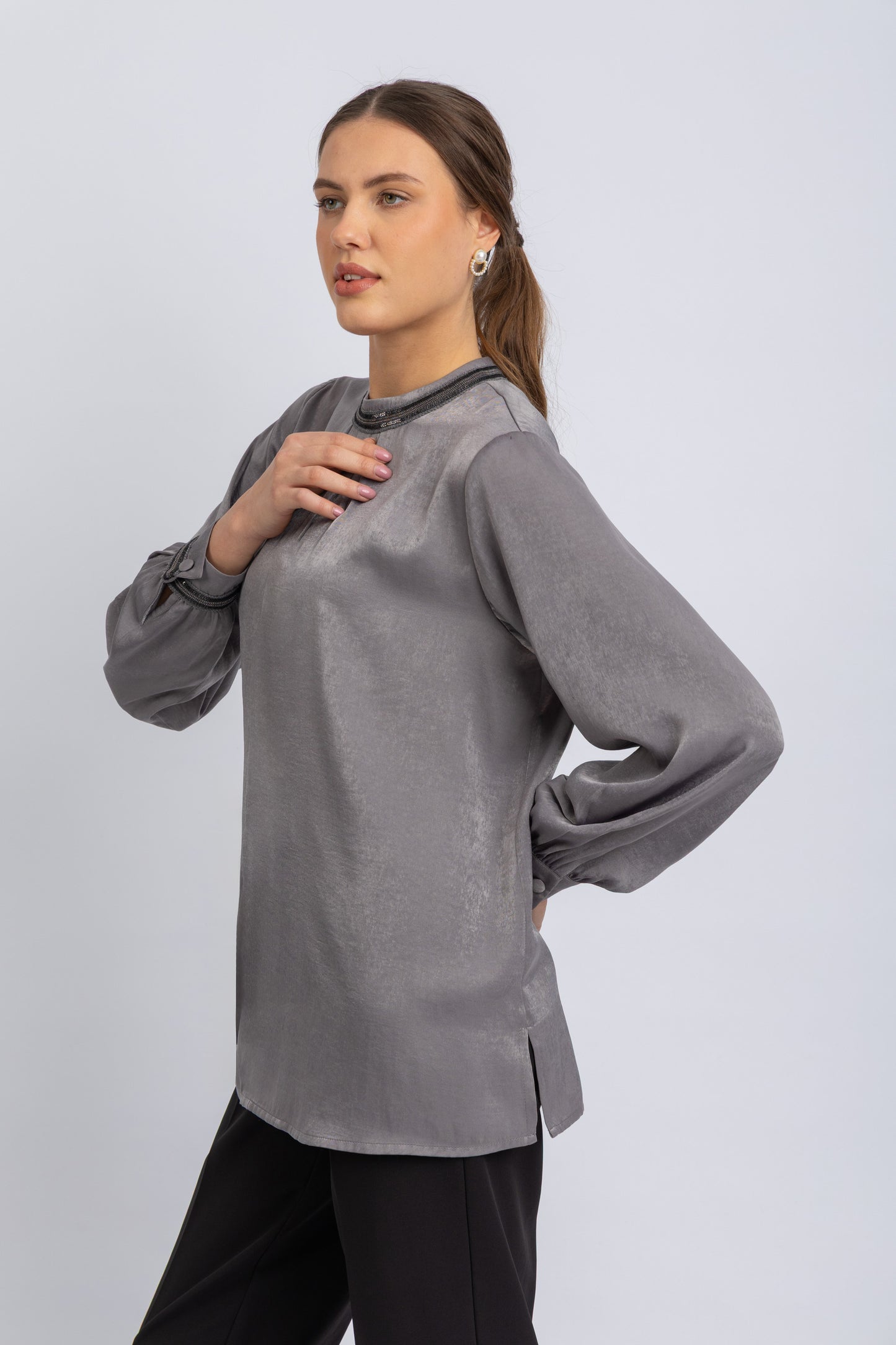 satin blouse