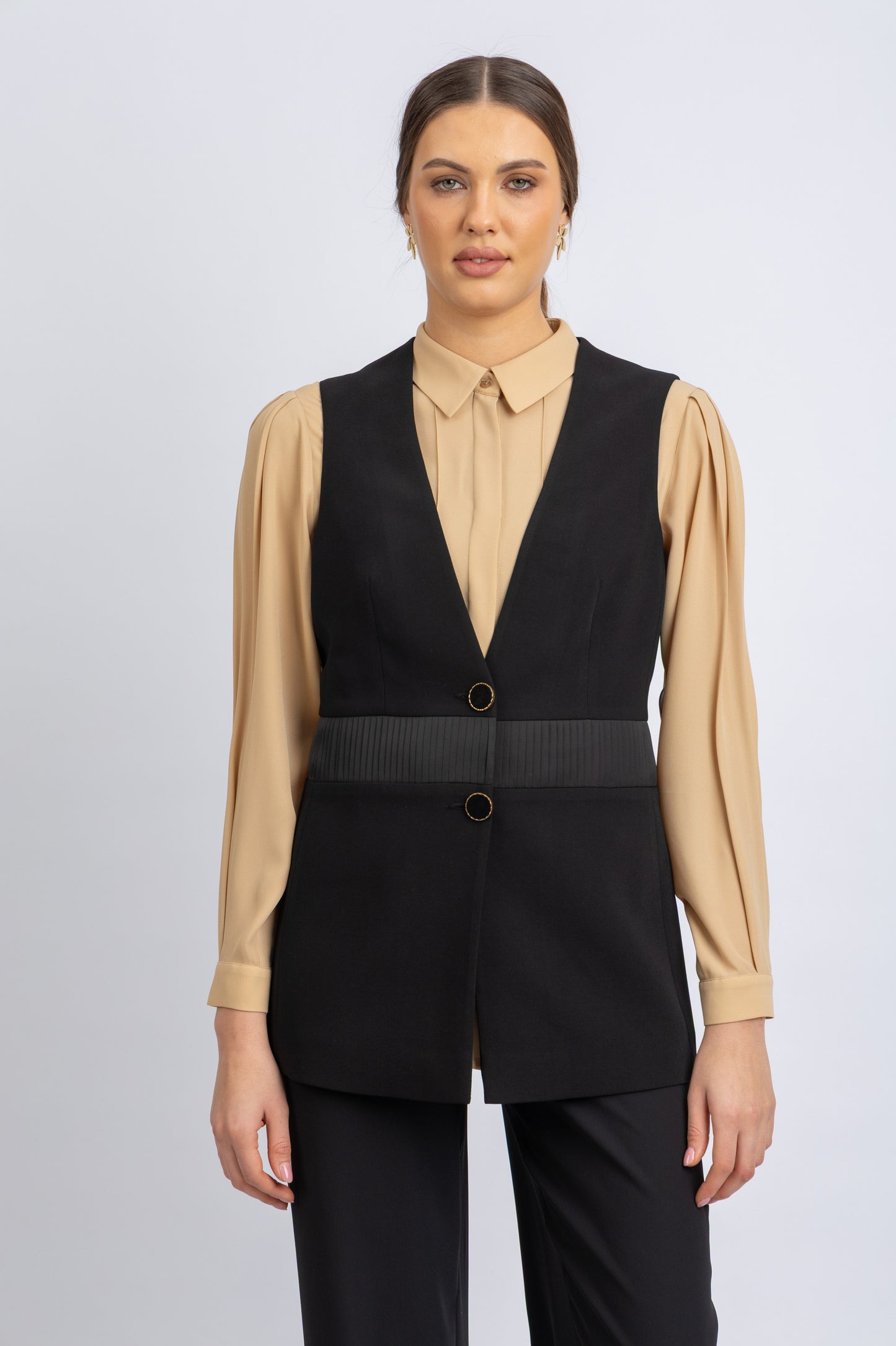 crepe vest