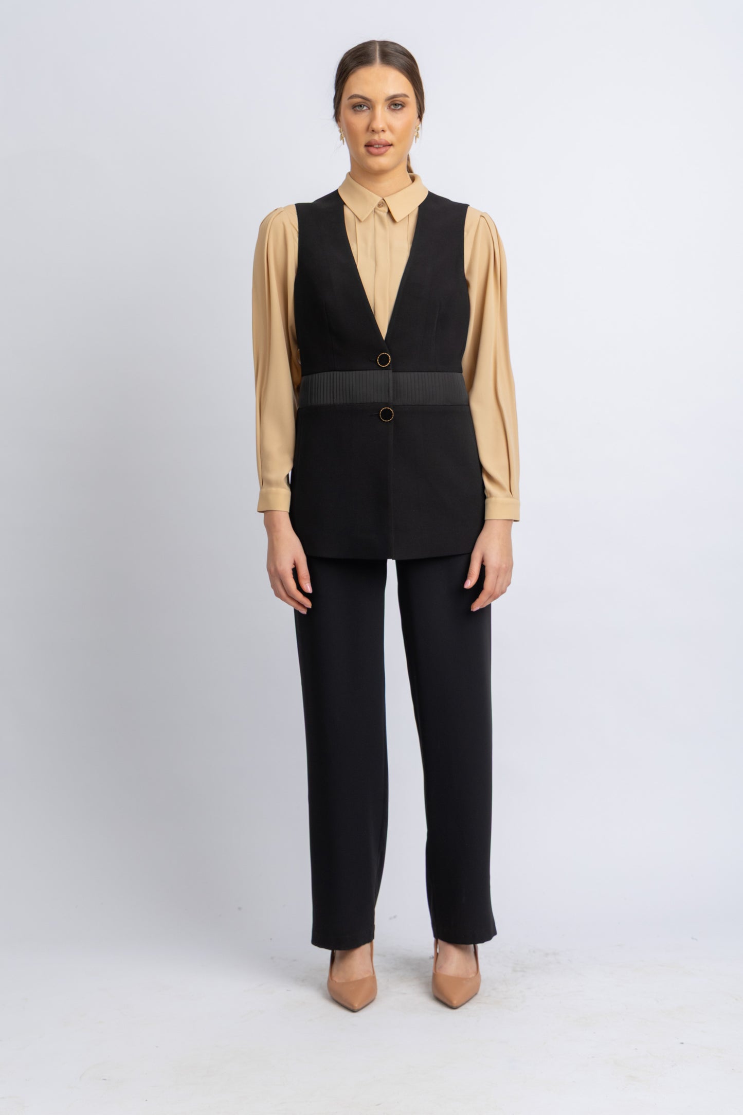 crepe vest