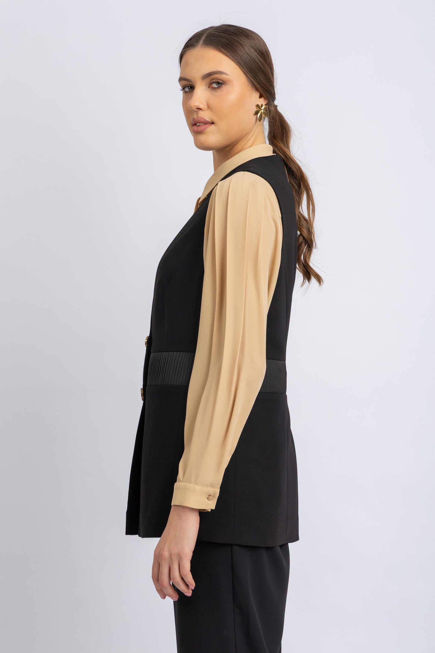 crepe vest