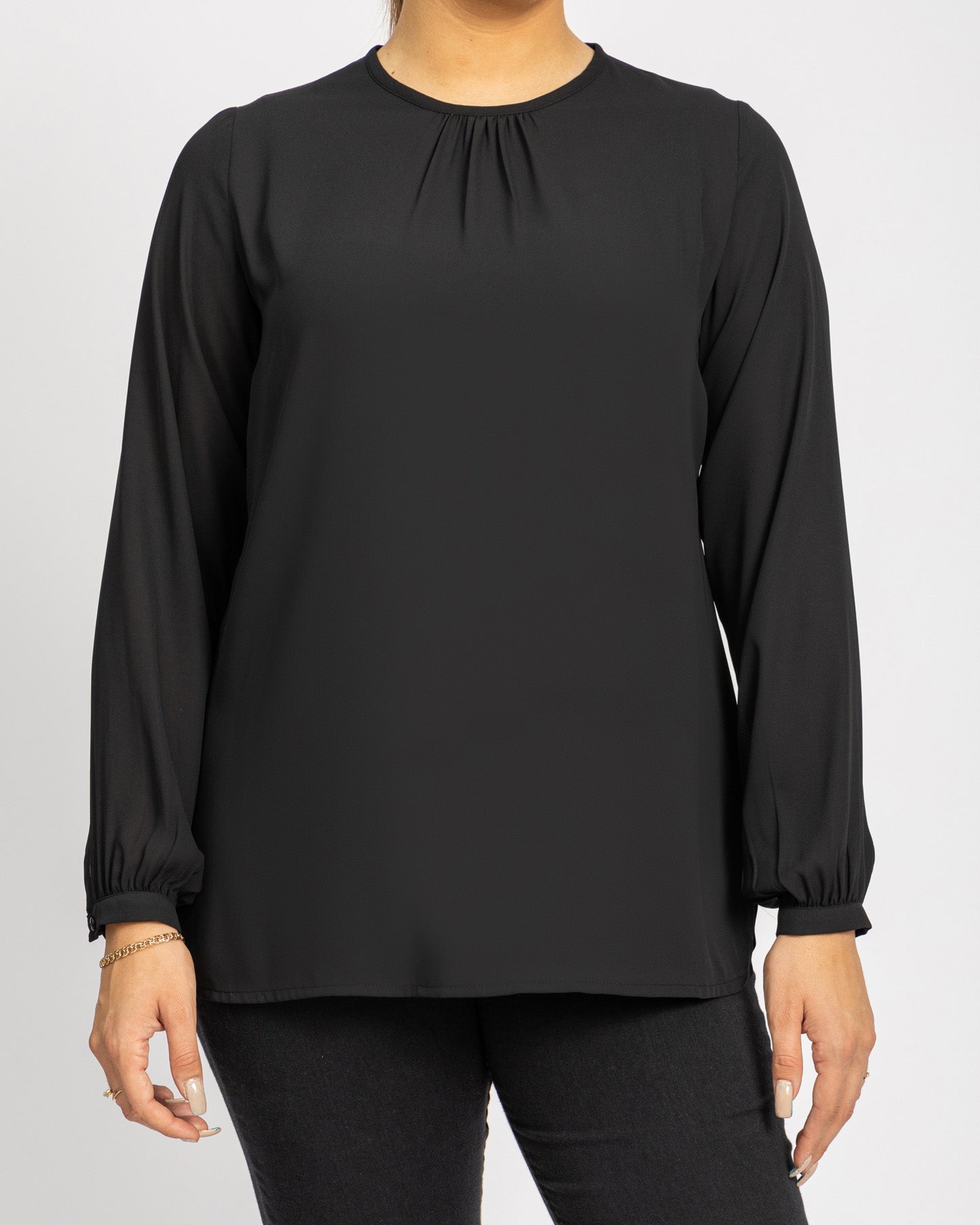 Silk feel satin blouse