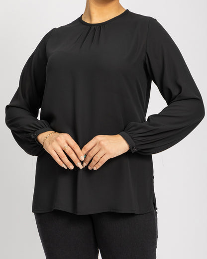 Silk feel satin blouse