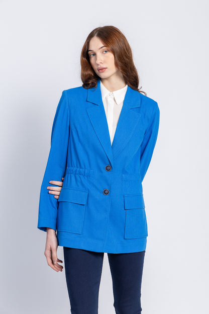 cotton linen blazer