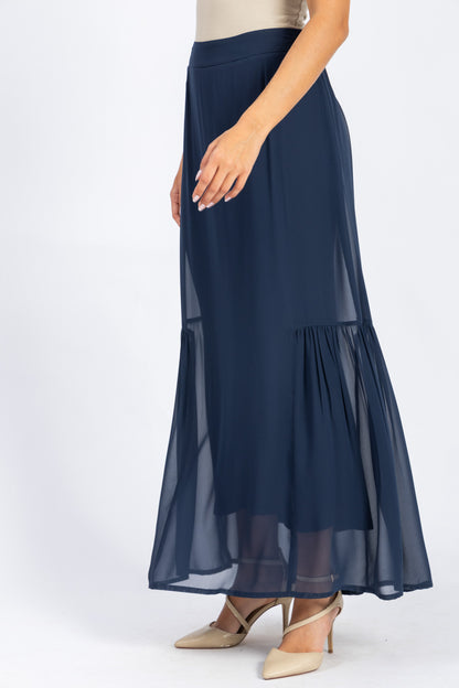 chiffon skirt