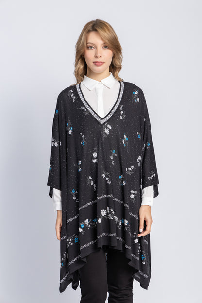 one size knitwear poncho