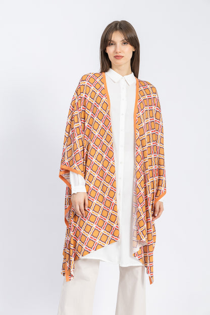 one size knitwear poncho