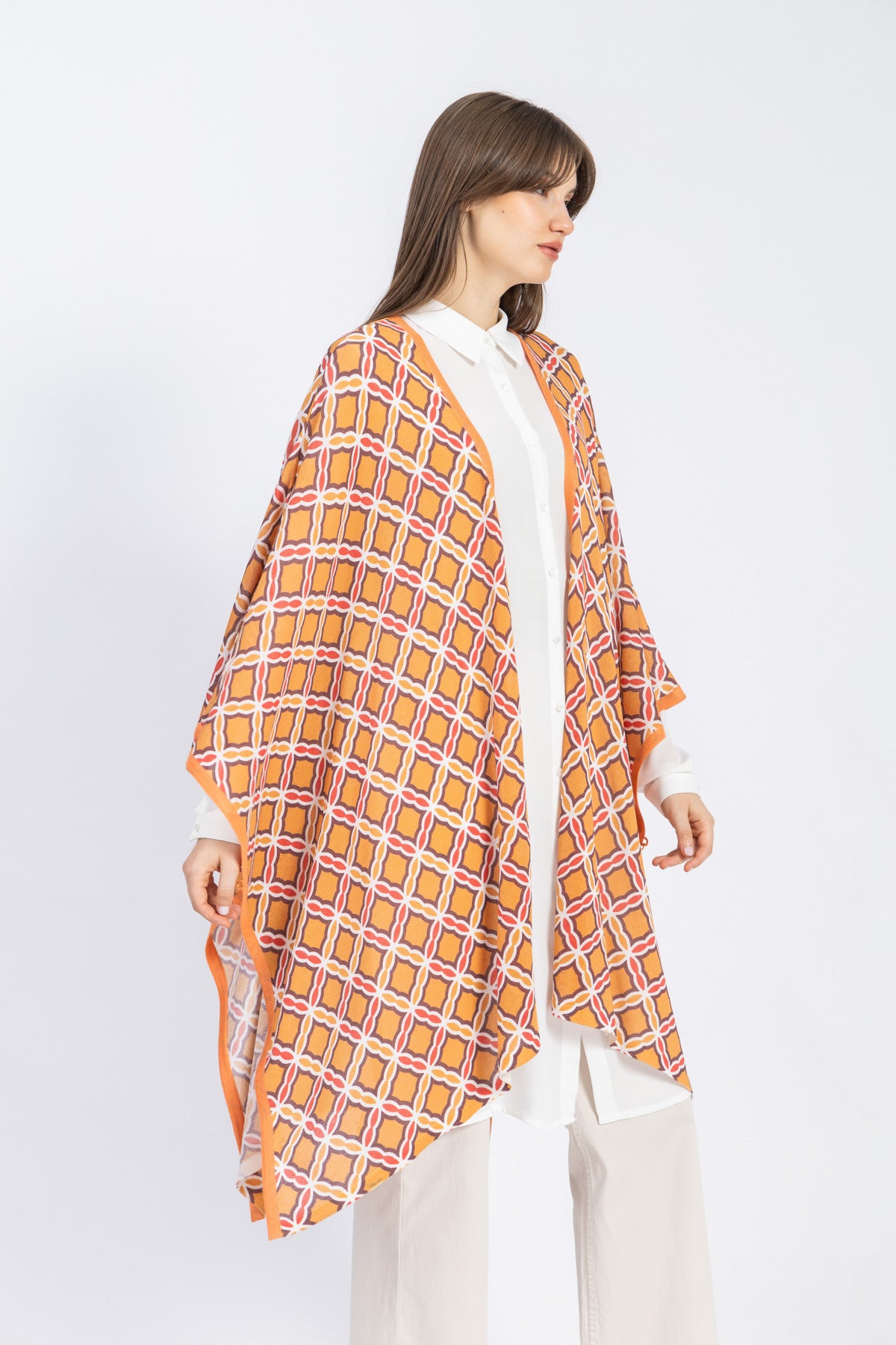 one size knitwear poncho