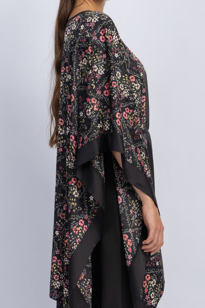 satin poncho