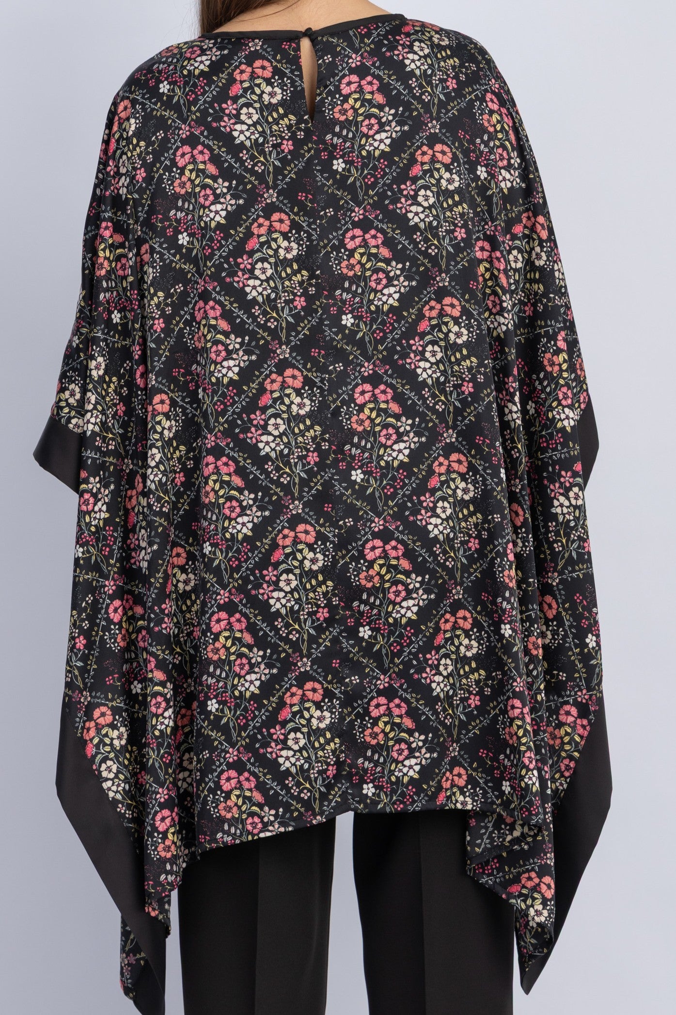 satin poncho